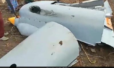 DRDO's UAV TAPAS 07 A-14 drone crashes in Karnataka's village | Watch video