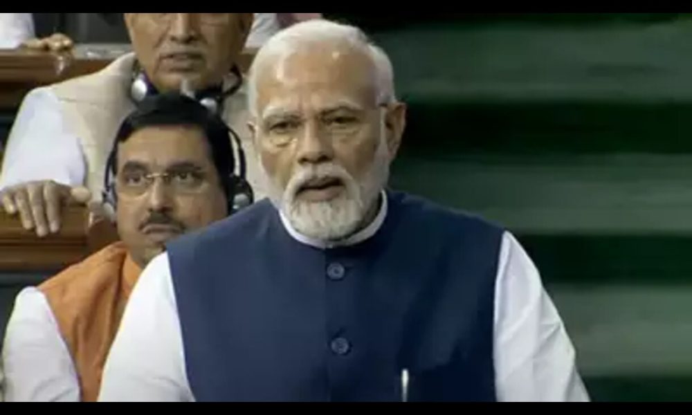 PM Narendra Modi in Lok Sabha