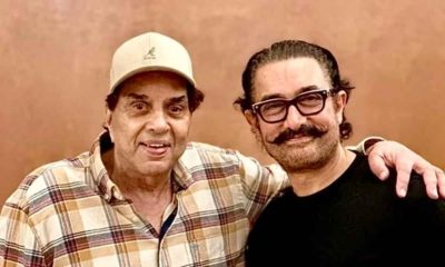 Dharmendra shares pictures with Aamir Khan, Bobby Deol and Aamir’s son Azad