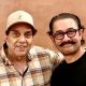 Dharmendra shares pictures with Aamir Khan, Bobby Deol and Aamir’s son Azad