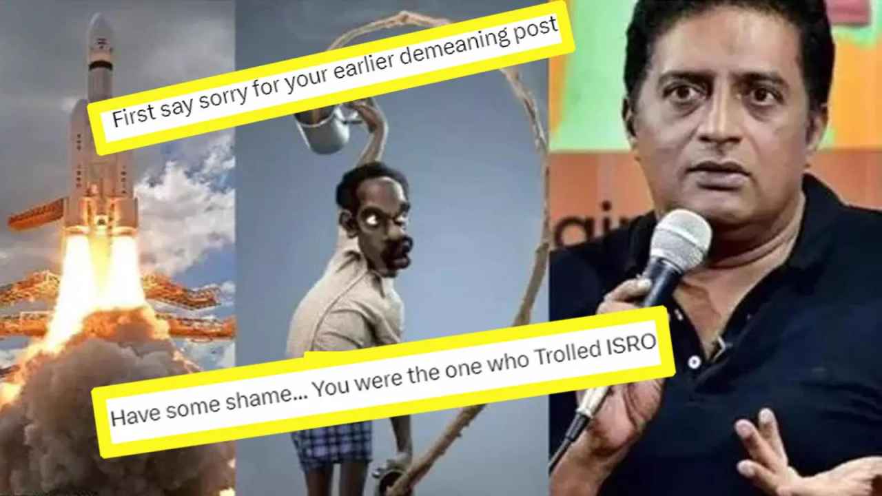 Prakash Raj congratulates ISRO on the success of Chandrayaan-3 mission, gets trolled again