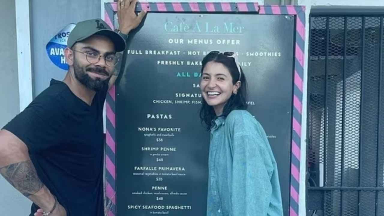 Virat Kohli, Anushka Sharma share holiday pictures outside a café in Barbados