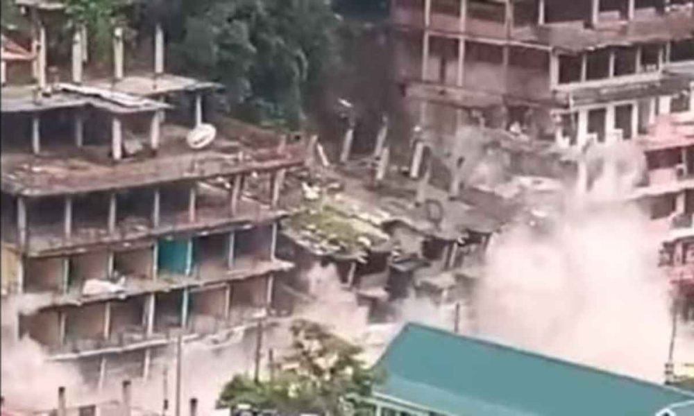 Watch: Several houses collapse in landslide in Himachal’s Kullu