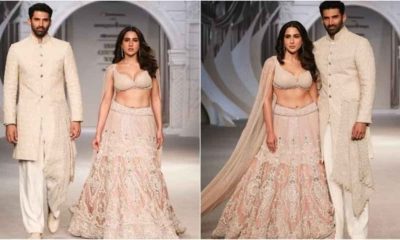 Sara Ali Khan and Aditya Roy Kapoor turn showstoppers for Shantanu & Nikhil at Hyundai India Couture Week