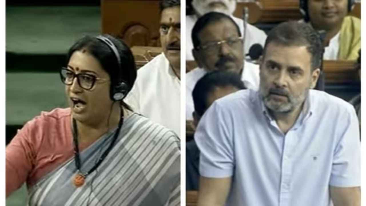 Smriti Irani calls Rahul Gandhi a misogynist for his 'flying kiss' in Parliament