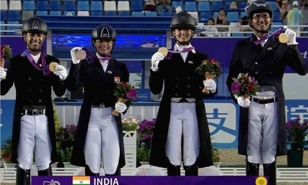 Asian Games 2023: India win gold in dressage team event