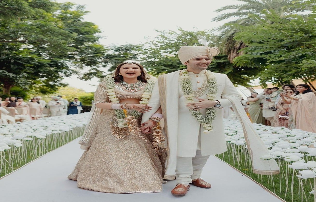 The wedding festivities took place on September 24 at the Leela Palace Hotel in Udaipur.