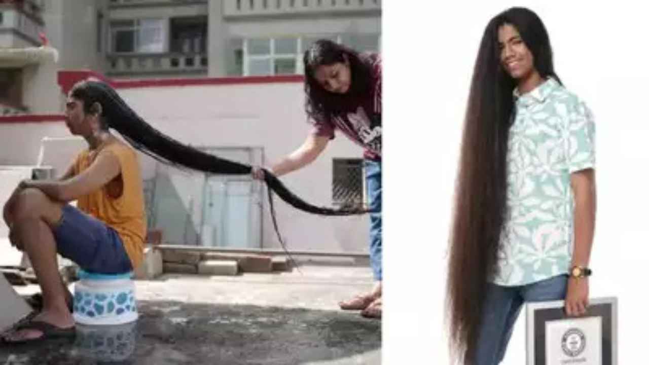 Sidakdeep Singh Chahal sets Guinness World Record for longest hair on male teenager