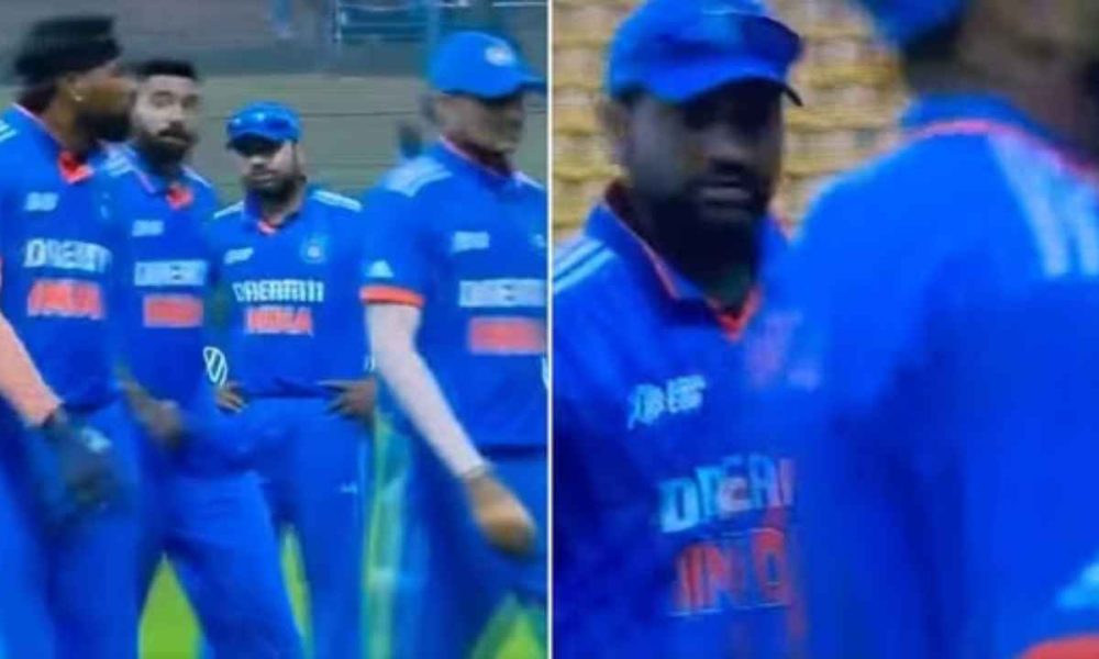 Watch: Rohit Sharma gives death stare to India teammates for sloppy fielding vs Nepal