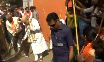 Swachhata Hi Seva: Home Minister Amit Shah cleans roads, participates in Shramdaan for Cleanliness program in Ahmedabad | Watch here