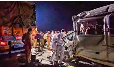 Samruddhi Expressway accident: 12 person dead, 23 others injured as speeding mini bus hits container in Maharashtra Chhatrapati Sambhajinagar district