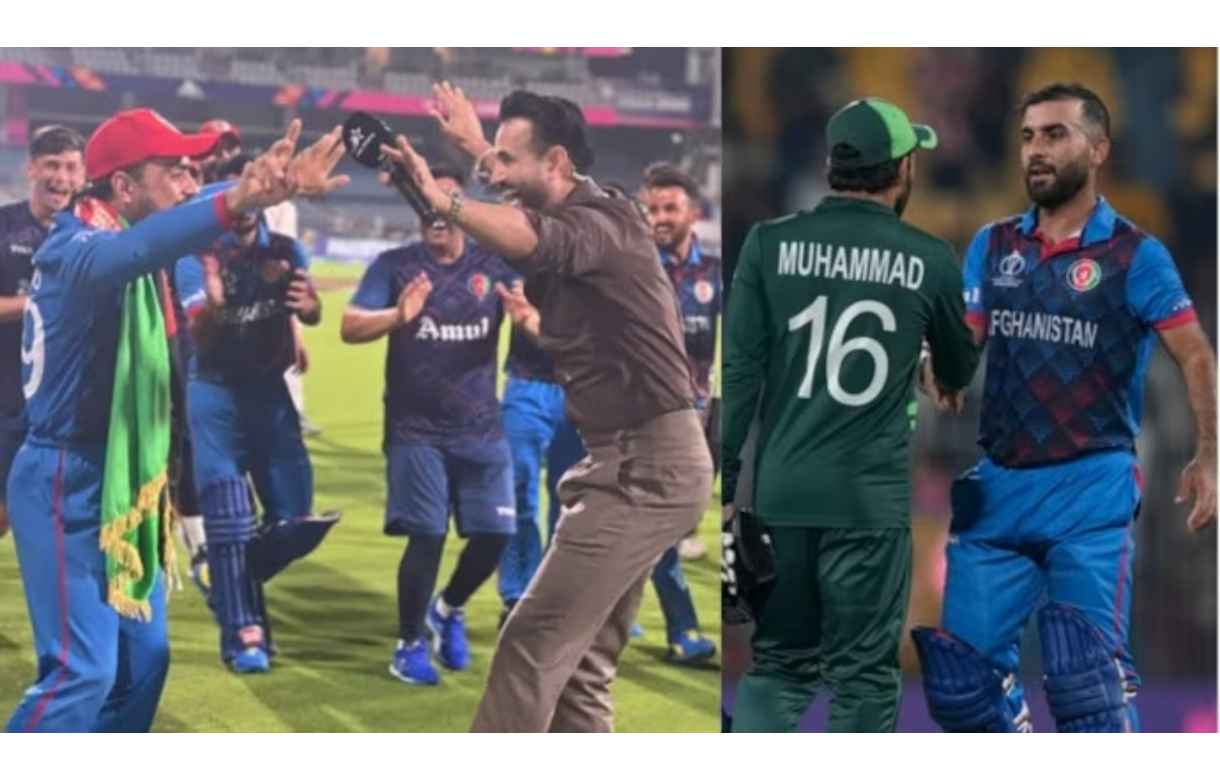 Watch: Irfan Pathan dances with Rashid Khan on field after Afghanistan’s historic victory against Pakistan, video goes viral