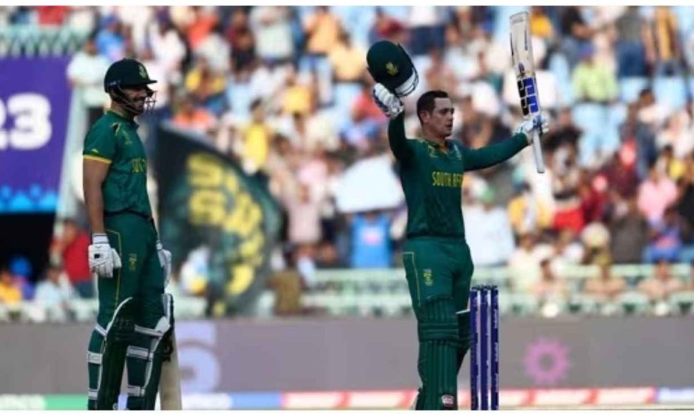 World Cup 2023: Quinton de Kock scores 109, takes South Africa to 311/7