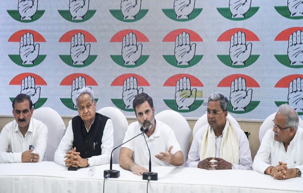 Rahul Gandhi at press conference