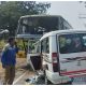 Six persons killed, 3 persons injured as car collides with state government bus in Gadag district of Karnataka