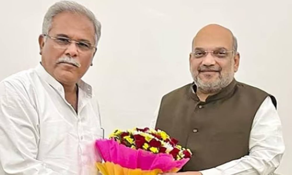 Amit Shah and Bhupesh Baghel