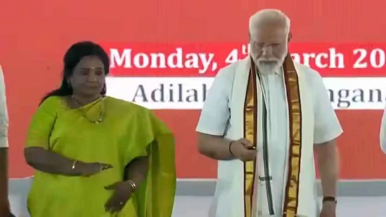 Prime Minister Narendra Modi inaugurates, lays foundation stone for various infrastructure projects worth Rs 56000 crore in Telangana’s Adilabad