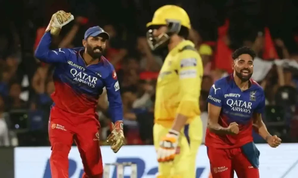 Royal Challengers Bengaluru beat Chennai Super Kings by 27 runs