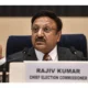 Rajiv Kumar, Chief Election Commissioner of India, stepping down after his tenure ends.