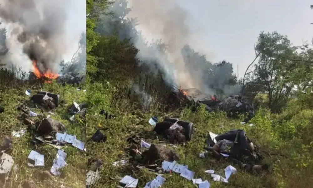 Helicopter crashes in Pune’s Bavdhan, 2 pilots killed