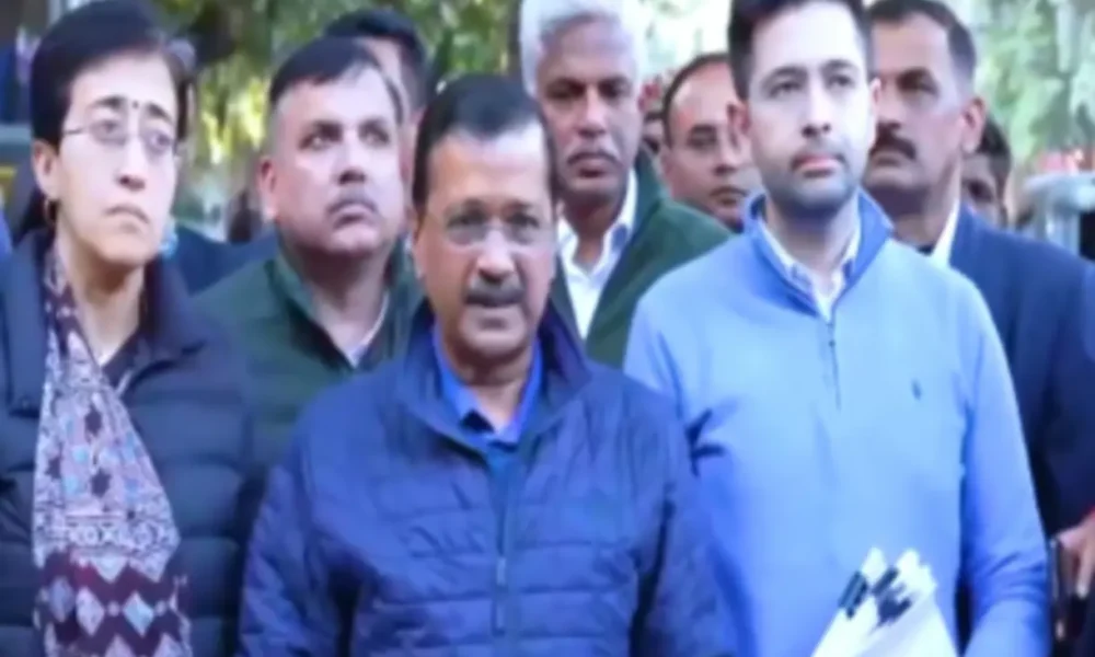 Delhi Elections: Arvind Kejriwal-led AAP delegation meets EC over voter deletion issue, submits proof