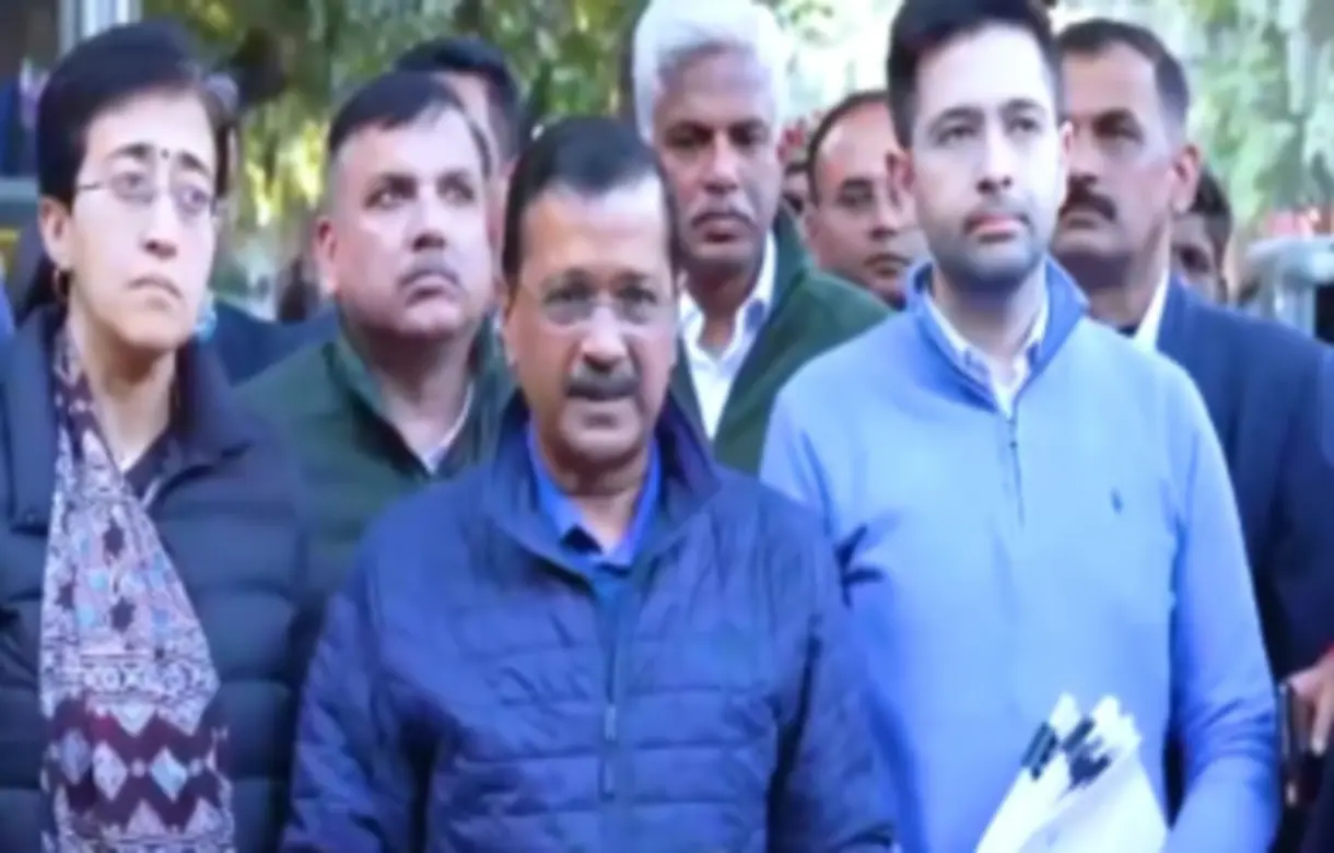 Delhi Elections: Arvind Kejriwal-led AAP delegation meets EC over voter deletion issue, submits proof