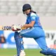 Pratika Rawal during her cricket training session