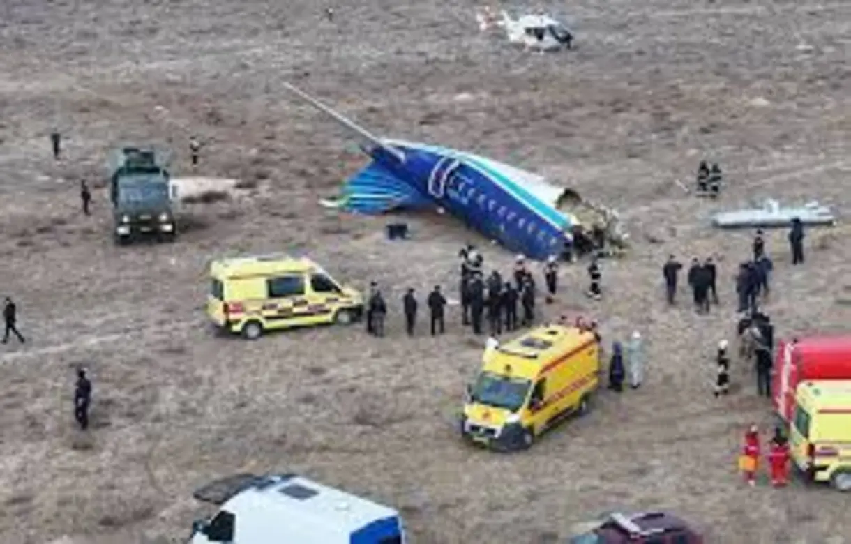 Russia-bound Azerbaijan Airlines plane with 60 passengers crashes near Kazakhstan’s Aktau