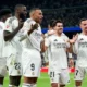 Kylian Mbappé celebrates after scoring against Sevilla