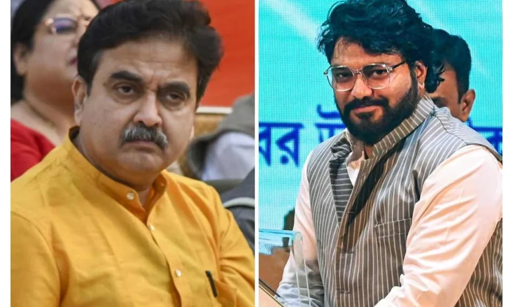 Bengal Minister Babul Supriyo, BJP MP Abhijit Gangopadhyay clash over blowing of car horn, video surfaces