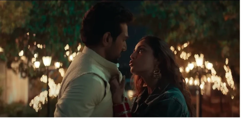 Yami Gautam and Pratik Gandhi in a scene from Dhoom Dhaam