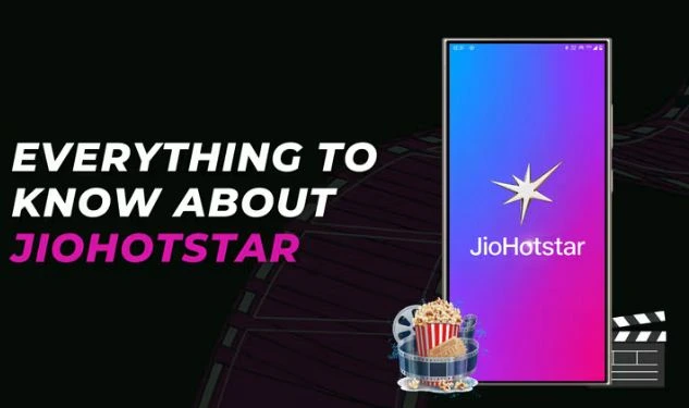 JioHotstar app on mobile device with logo