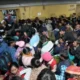 Delhi Railway Station stampede aftermath with overcrowded platforms