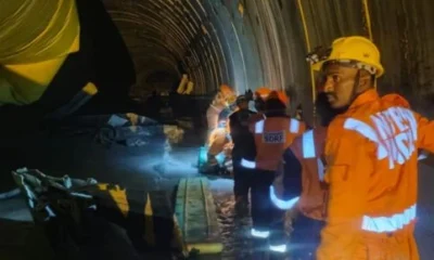 Rescue operation for trapped workers in collapsed tunnel near Srisailam Dam