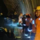 Rescue operation for trapped workers in collapsed tunnel near Srisailam Dam