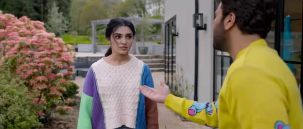 Sharwanand and Krithi Shetty in Telugu movie Manamey