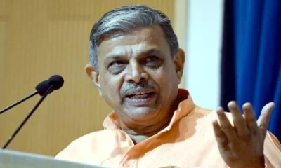 RSS leader Dattatreya Hosabale speaking at a book launch event