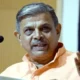 RSS leader Dattatreya Hosabale speaking at a book launch event