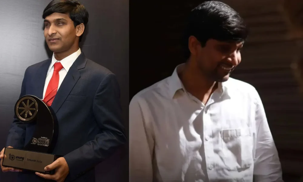 Srikanth Bolla, Shark Tank India, Bollant Industries, entrepreneurship, visually impaired entrepreneur, Ratan Tata, Rajkummar Rao, Srikanth movie, startup India, business reality show