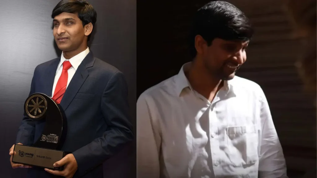Srikanth Bolla, Shark Tank India, Bollant Industries, entrepreneurship, visually impaired entrepreneur, Ratan Tata, Rajkummar Rao, Srikanth movie, startup India, business reality show