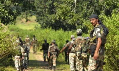image shows paramilitary soldiers in operations against Maoists