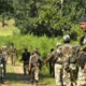 image shows paramilitary soldiers in operations against Maoists