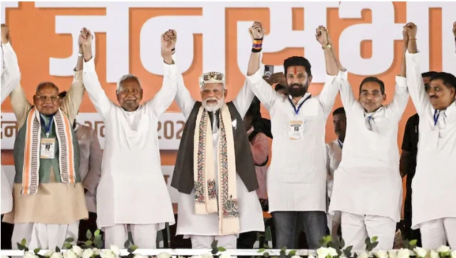 NDA unveils Bihar manifesto