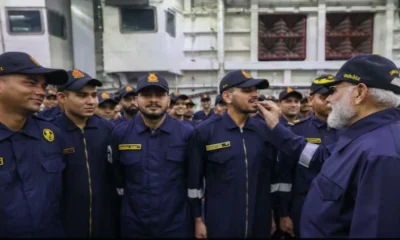 PM Modi Celebrates Diwali Aboard INS Vikrant With Navy Personnel Off Goa Coast