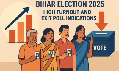 Bihar election 2025 high voter turnout and exit poll trends