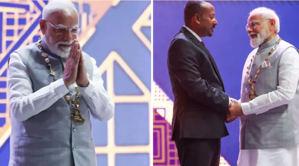 PM modi Ethiopias highest civillian award