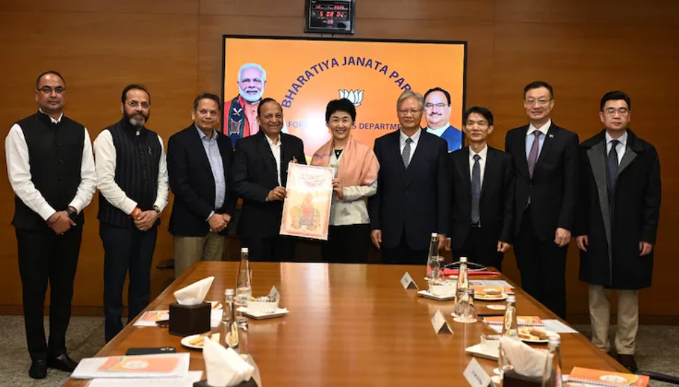 China delegation visits BJP office
