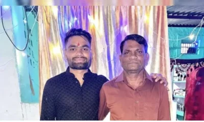 Rinku singh with his father