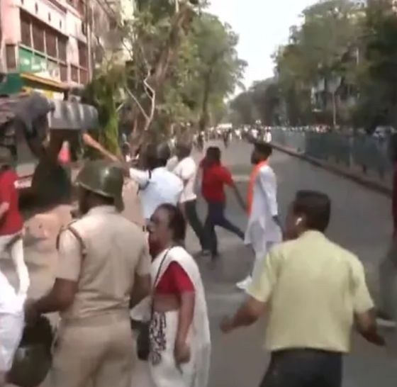 BJP TMC workers clash