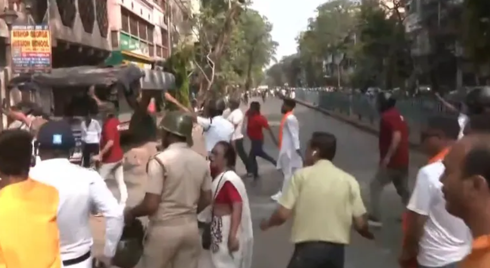 BJP TMC workers clash